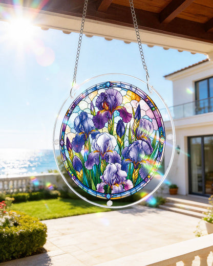 Iris Morning Light - Acrylic Window Suncatcher