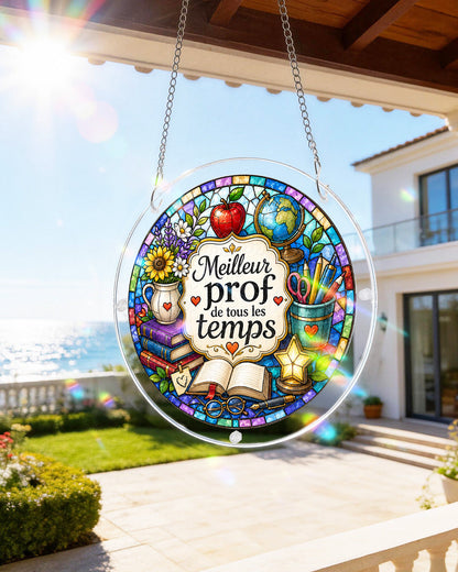 FR Male Teacher - Acrylic Window Suncatcher
