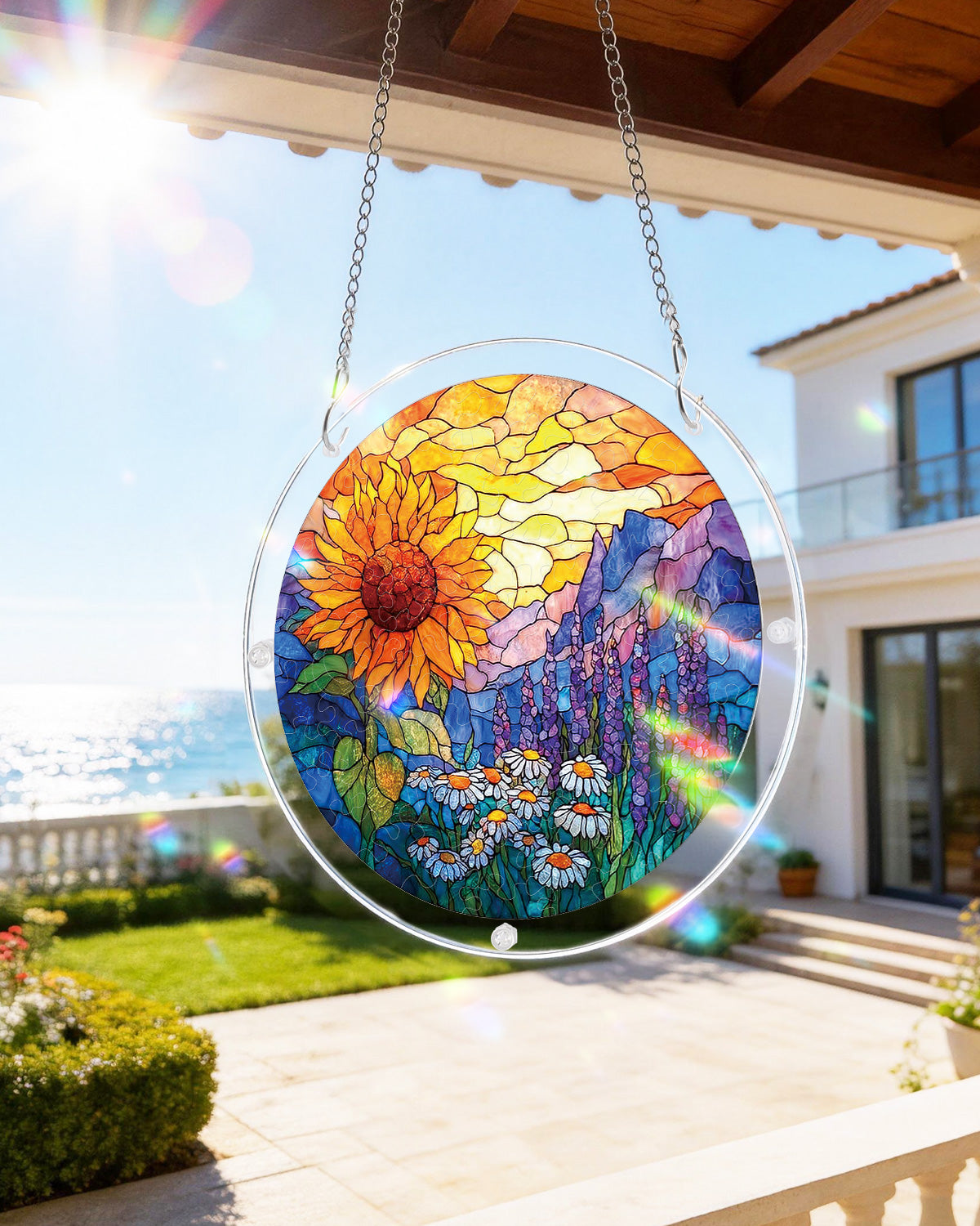 Sunflower Meadow - Acrylic Window Suncatcher