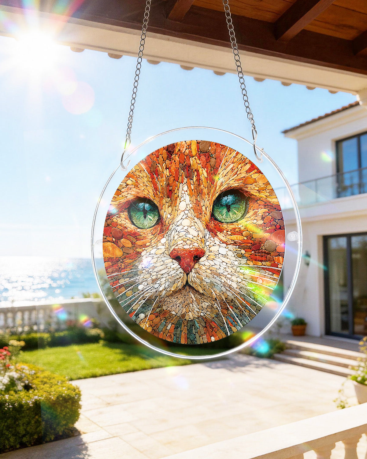 Stone Cat - Acrylic Window Suncatcher