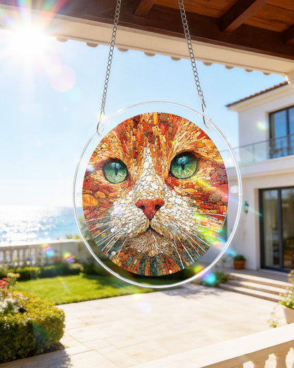 Stone Cat - Acrylic Window Suncatcher