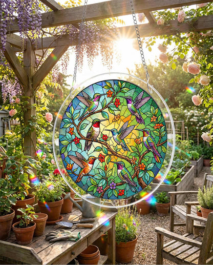 Acrylic Jigsaw Puzzle Suncatcher - Emerald Forest Prism