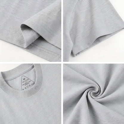 Blossom Bird Serenity Print Crew Neck Cotton Tee