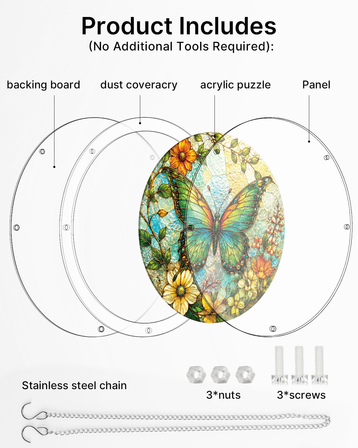 Emerald Butterfly Whisper - Acrylic Window Suncatcher