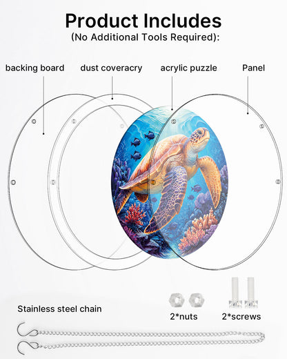 Starsea Turtle - Acrylic Window Suncatcher