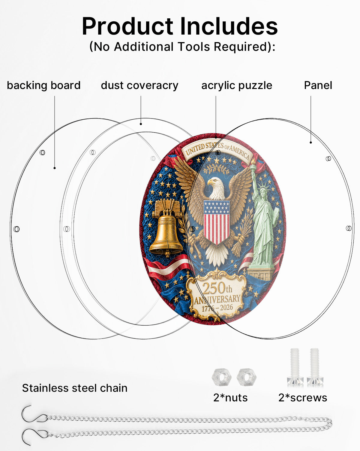 Glory of America - Acrylic Window Suncatcher