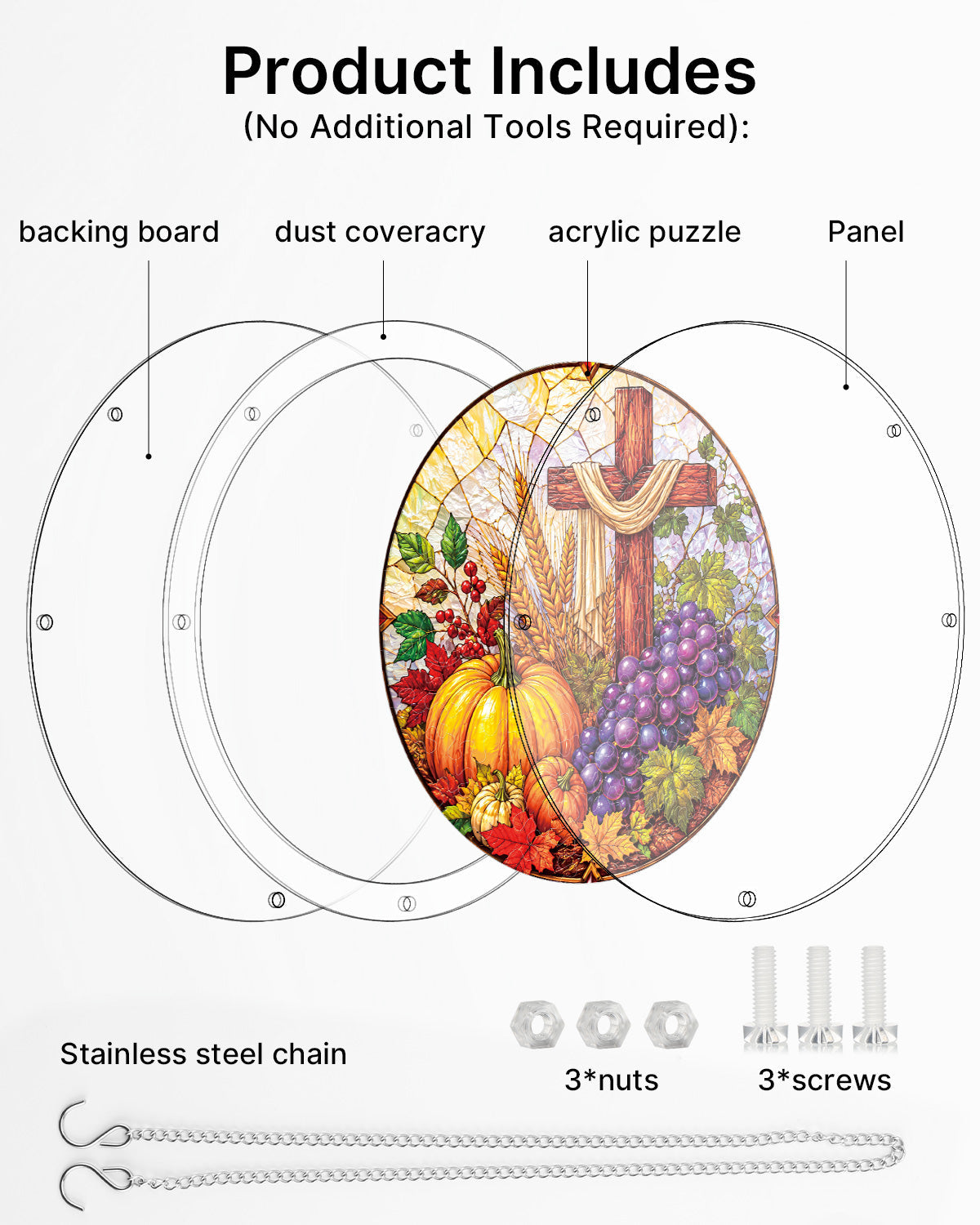 Harvest Blessings - Acrylic Window Suncatcher