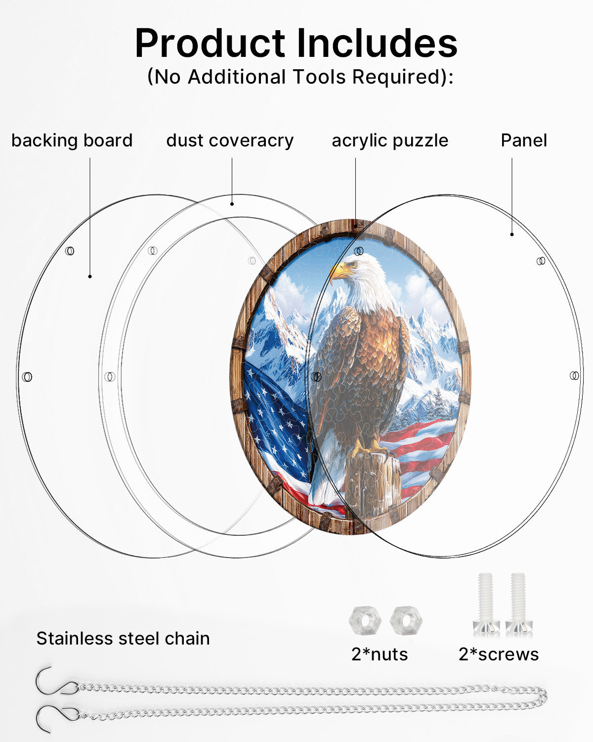 Wings of Freedom - Acrylic Window Suncatcher