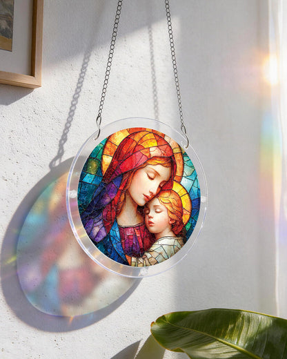Holy Embrace - Acrylic Window Suncatcher
