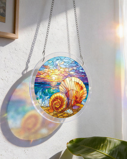 Ocean Echo Shell - Acrylic Window Suncatcher