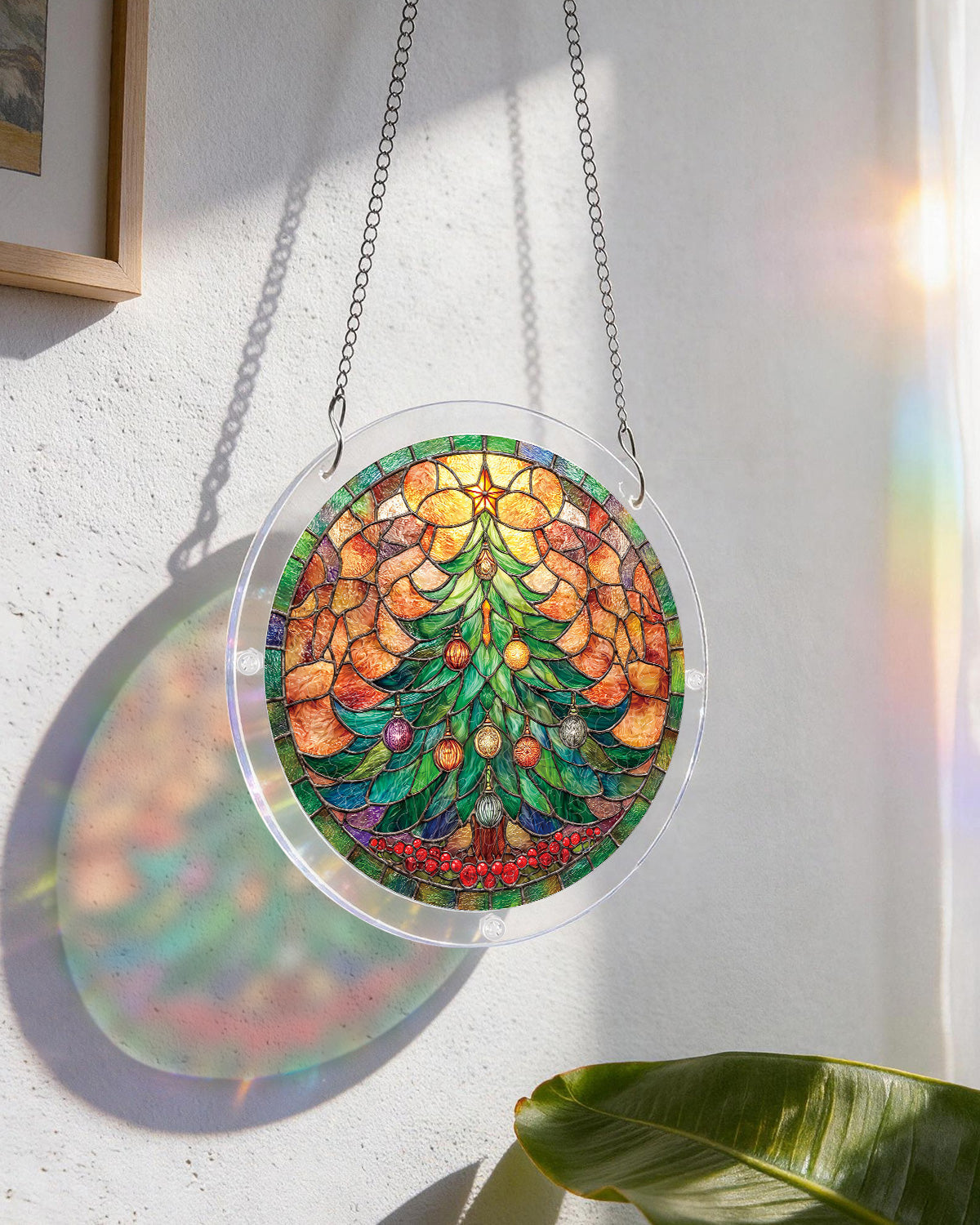 Christmas Glow Tree - Acrylic Window Suncatcher