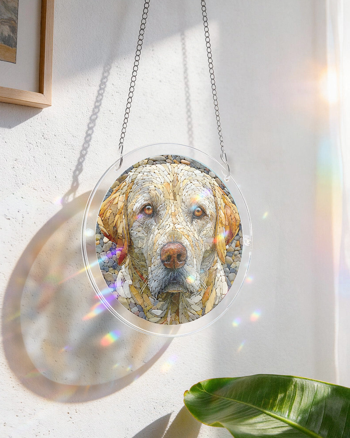Stone Dog - Acrylic Window Suncatcher