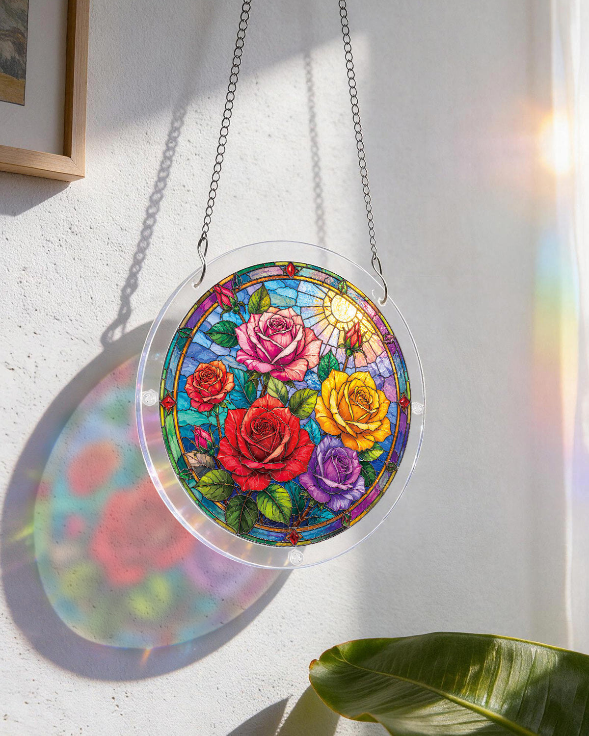 Rose Garden Window - Acrylic Window Suncatcher