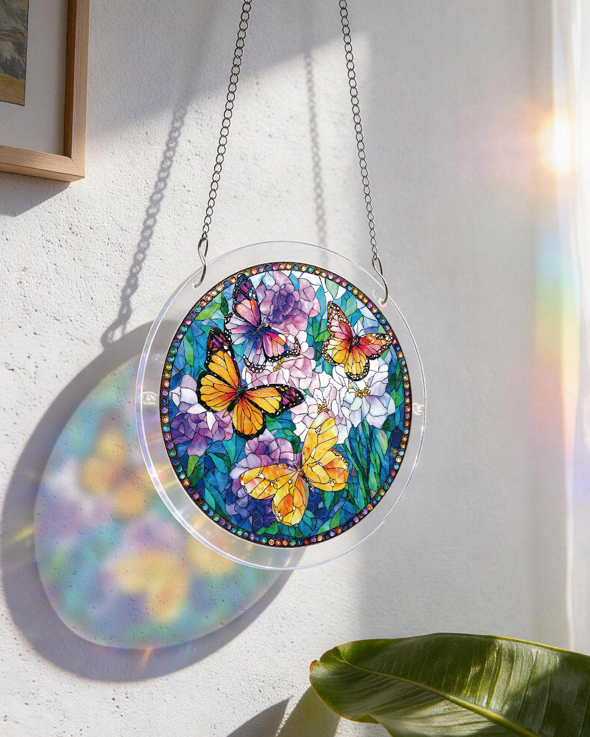 Butterflies in Bloom - Acrylic Window Suncatcher