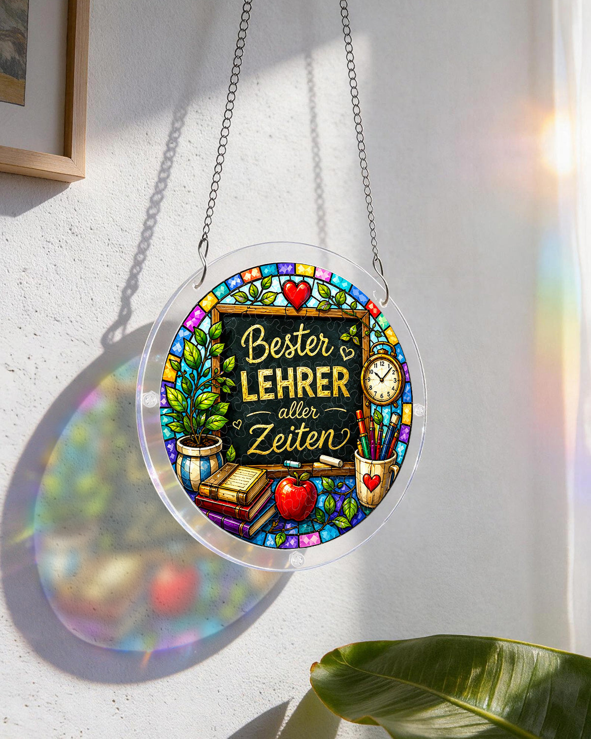 DE Male Teacher - Acrylic Window Suncatcher