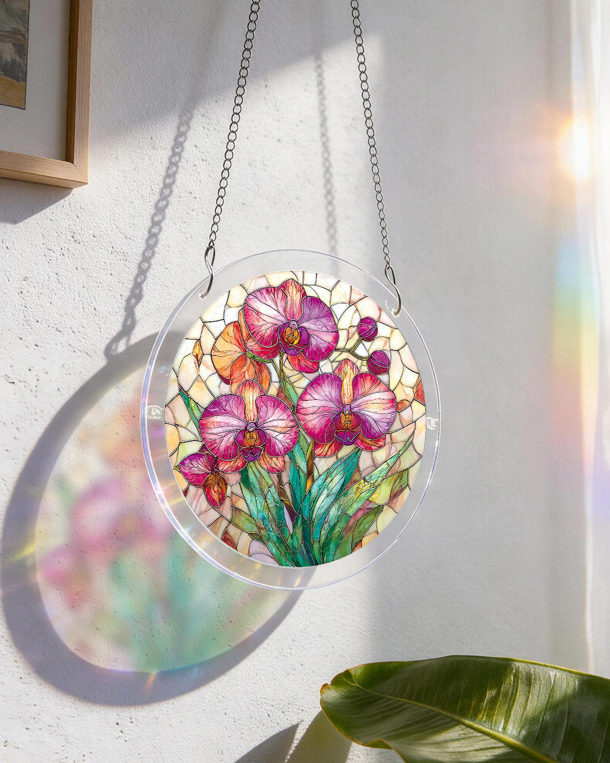 Dreamy Orchids - Acrylic Window Suncatcher
