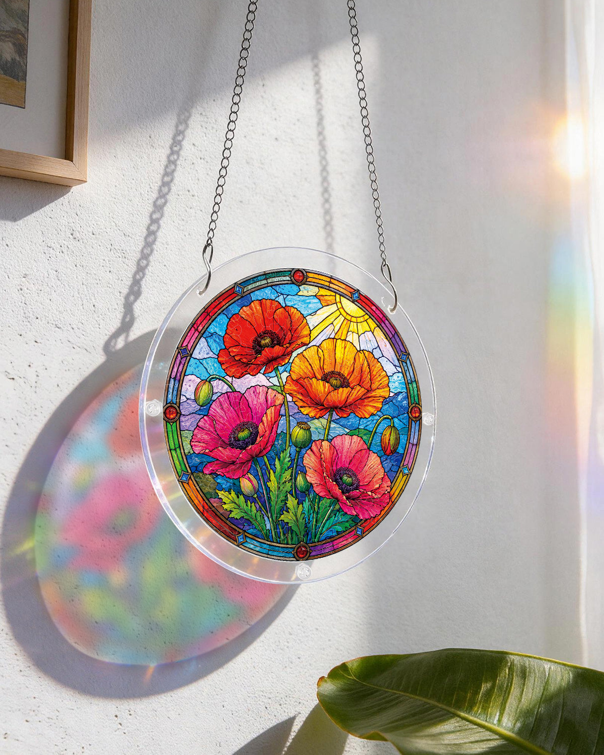 Sunlit Floral Garden - Acrylic Window Suncatcher