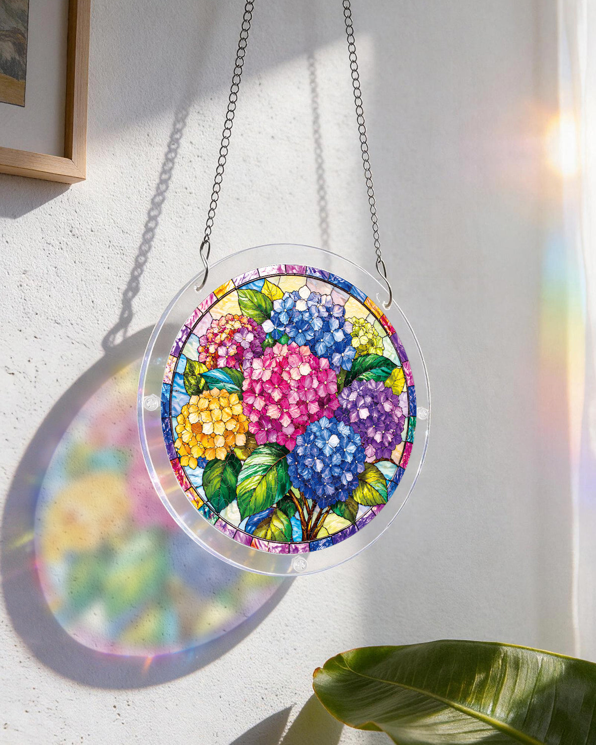 Hydrangea in Bloom - Acrylic Window Suncatcher