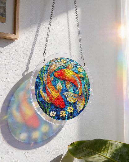 Koi Dream Pond - Acrylic Window Suncatcher