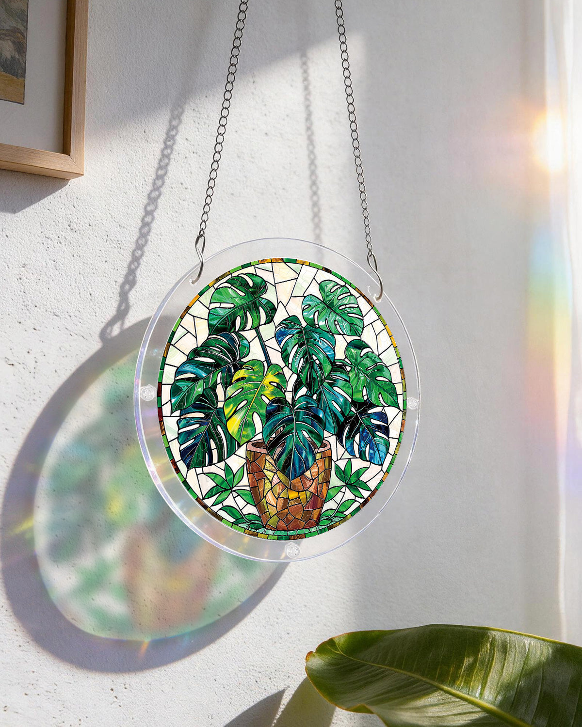 Monstera Greenery - Acrylic Window Suncatcher