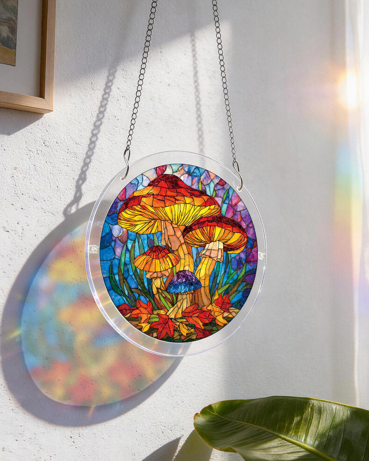 Mystic Mushroom Forest - Acrylic Window Suncatcher