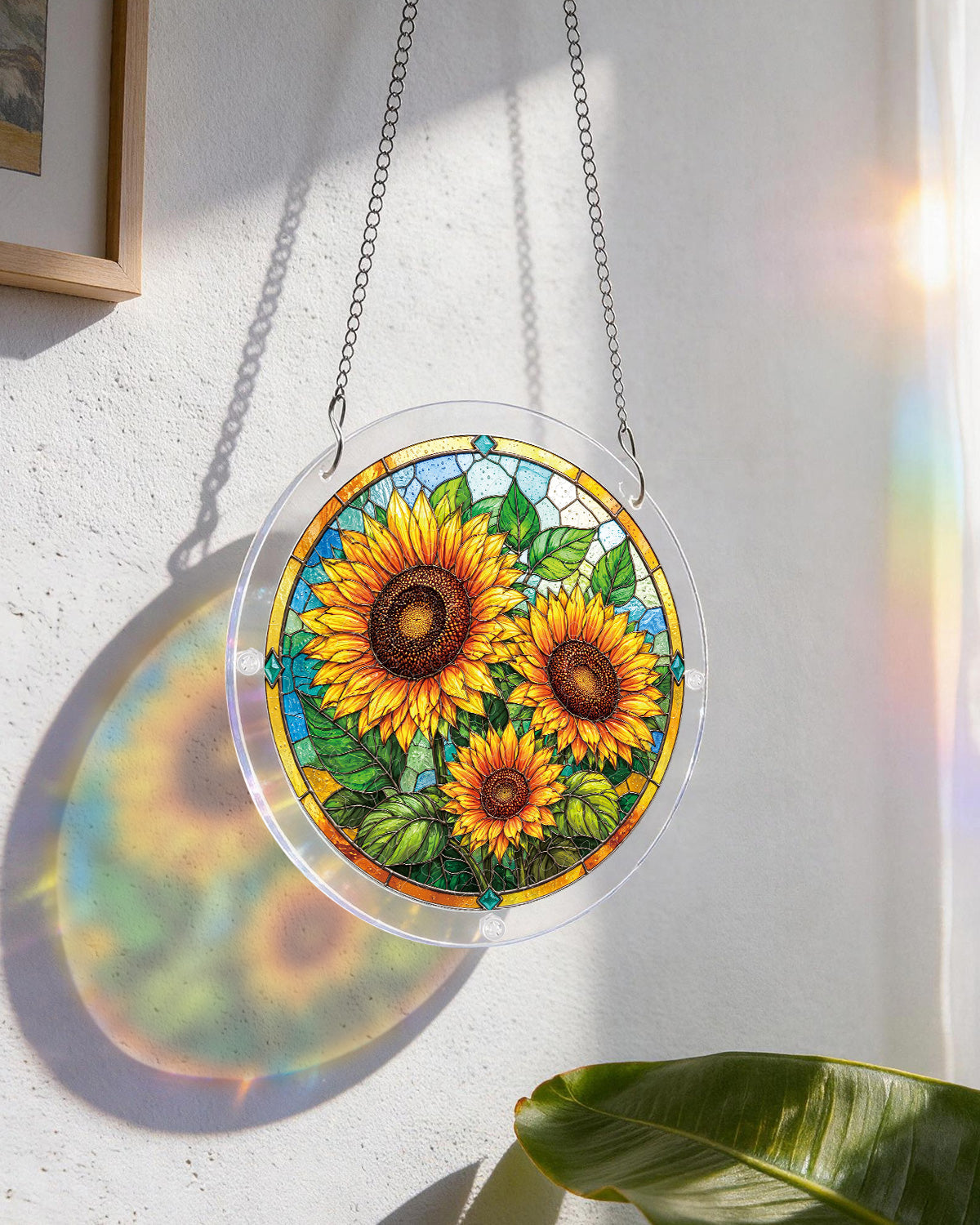 Sunflower Radiance - Acrylic Window Suncatcher