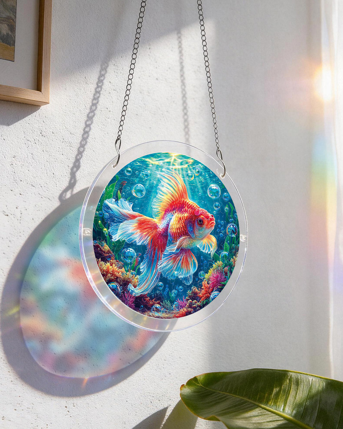 Starflame Goldfish - Acrylic Window Suncatcher