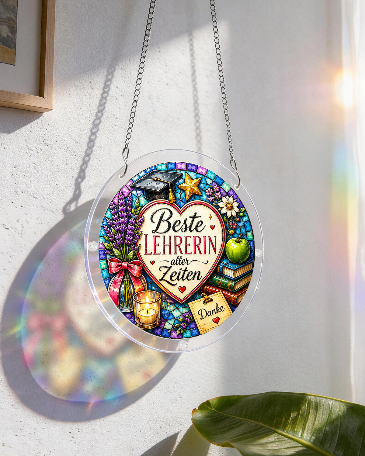 DE Female Teacher - Acrylic Window Suncatcher