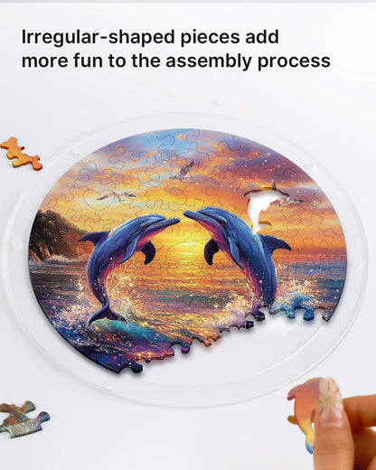 Dolphin Love Song - Acrylic Window Suncatcher