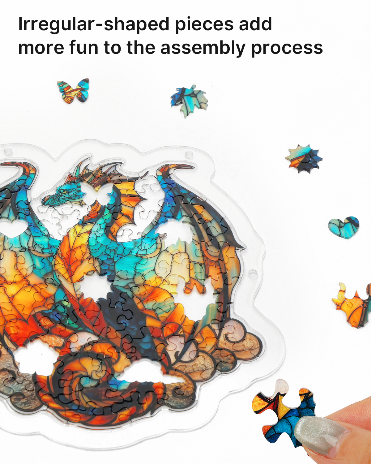Oceanfire Dragon - Acrylic Window Suncatcher