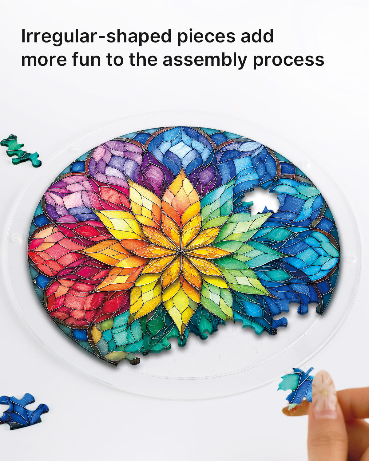 Radiant Flower Wheel - Acrylic Window Suncatcher