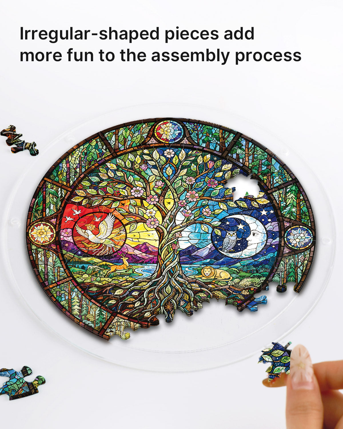 Tree of Day and Night - Acrylic Window Suncatcher