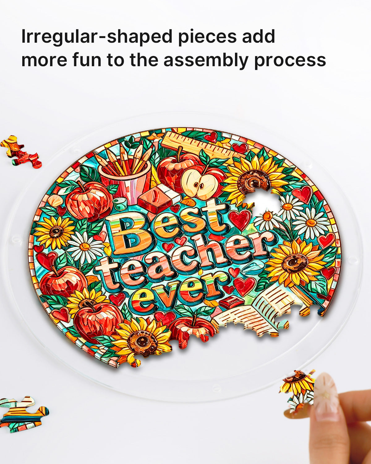 Best Teacher Ever - Acrylic Window Suncatcher