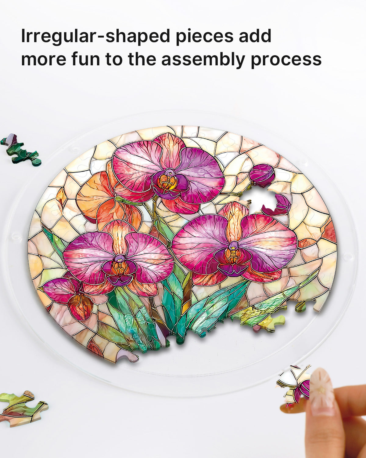 Dreamy Orchids - Acrylic Window Suncatcher
