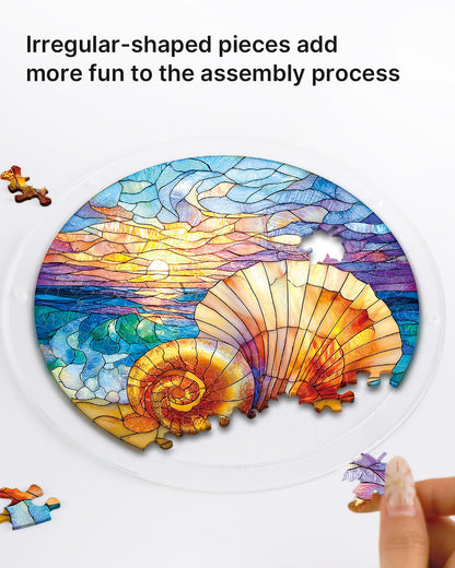Ocean Echo Shell - Acrylic Window Suncatcher
