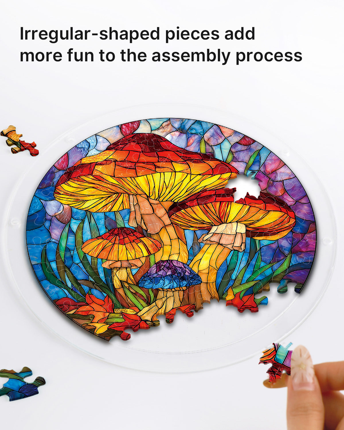 Mystic Mushroom Forest - Acrylic Window Suncatcher