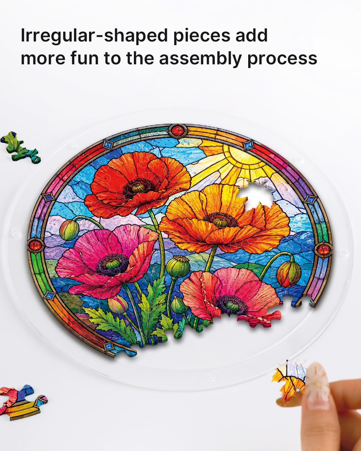 Sunlit Floral Garden - Acrylic Window Suncatcher