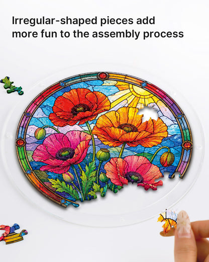 Sunlit Floral Garden - Acrylic Window Suncatcher
