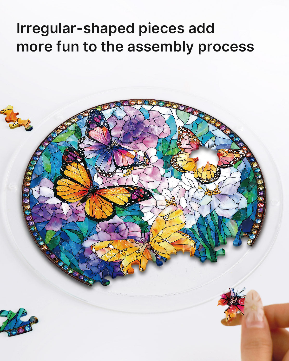 Butterflies in Bloom - Acrylic Window Suncatcher