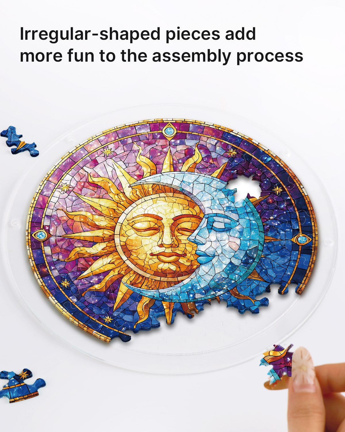 Sun and Moon in Harmony - Acrylic Window Suncatcher