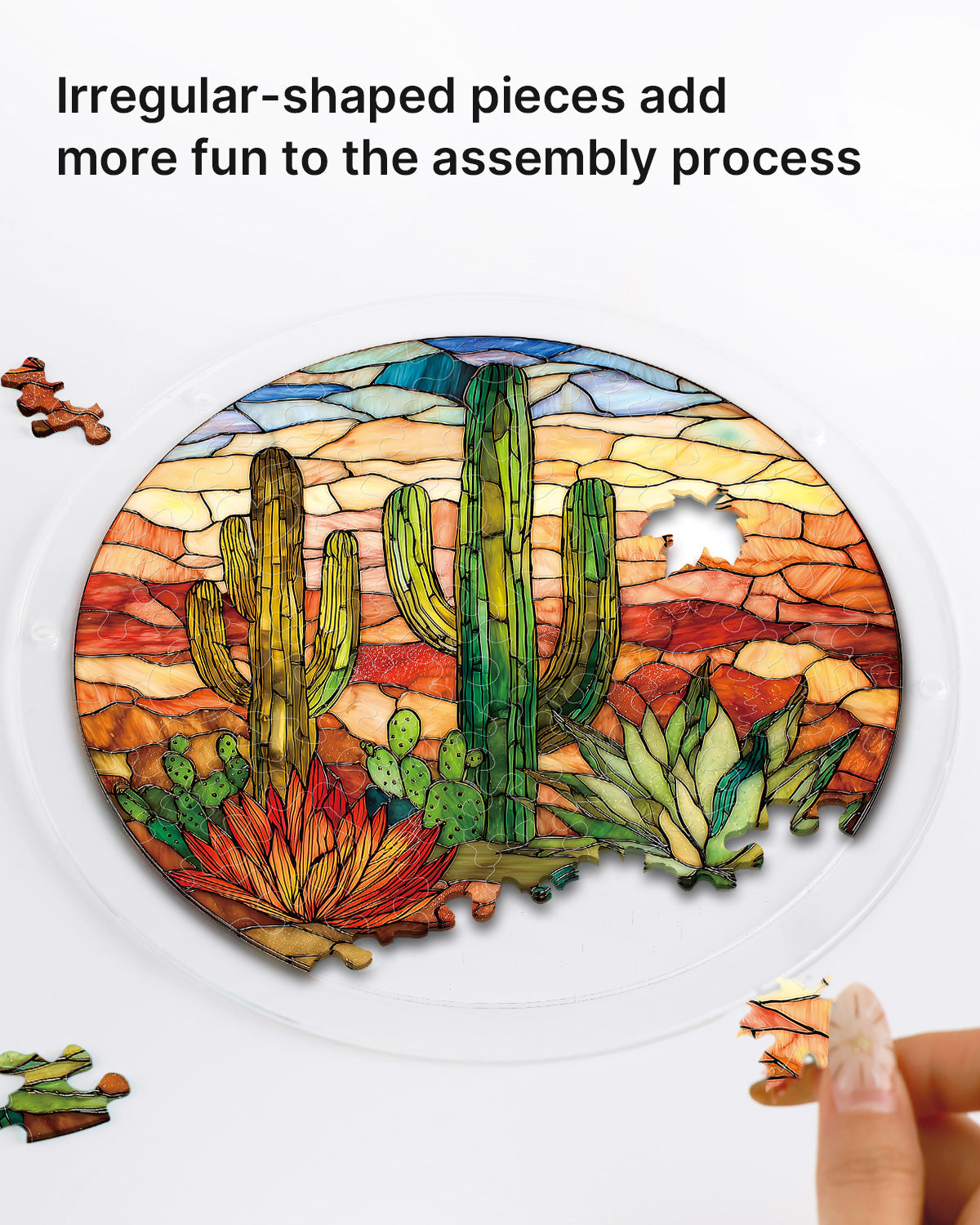 Sunset Cactus - Acrylic Window Suncatcher