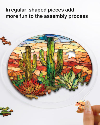 Sunset Cactus - Acrylic Window Suncatcher
