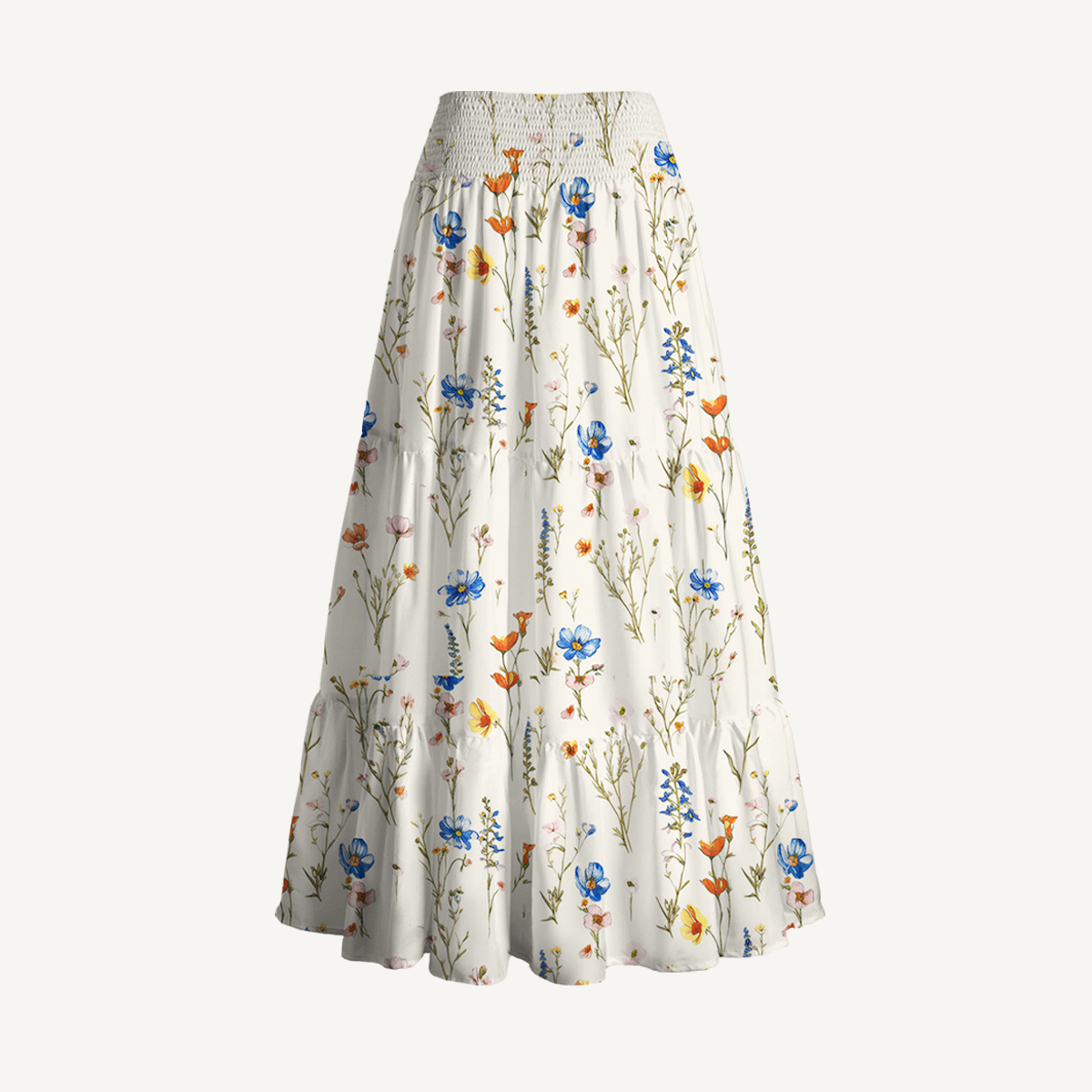 Wild Bloom Print Convertible Maxi Skirt & Strapless Dress