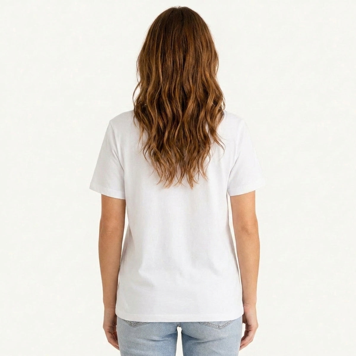 Retro Folk Garden Bloom Print Crew Neck Cotton Tee