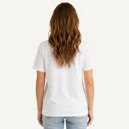 Cottage Patchwork Bloom Print Crew Neck Cotton Tee