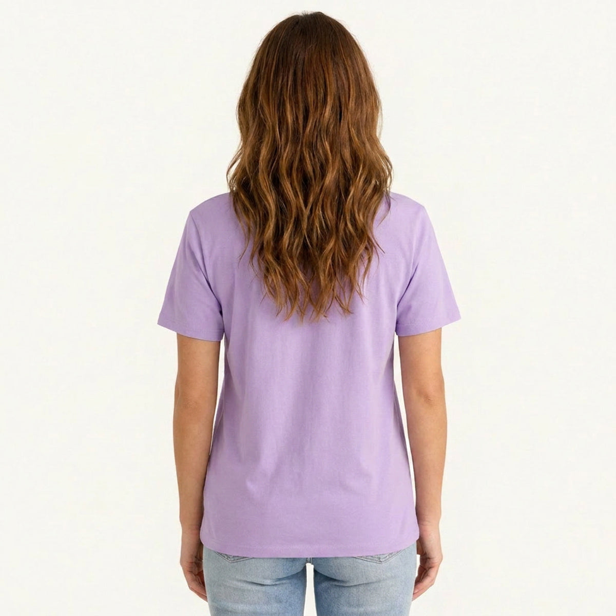 Hen and Wildflowers Cottage Print Crew Neck Cotton Tee