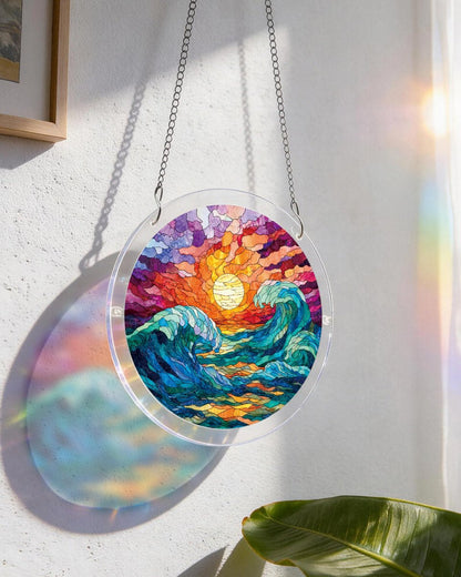 Golden Tide - Acrylic Window Suncatcher