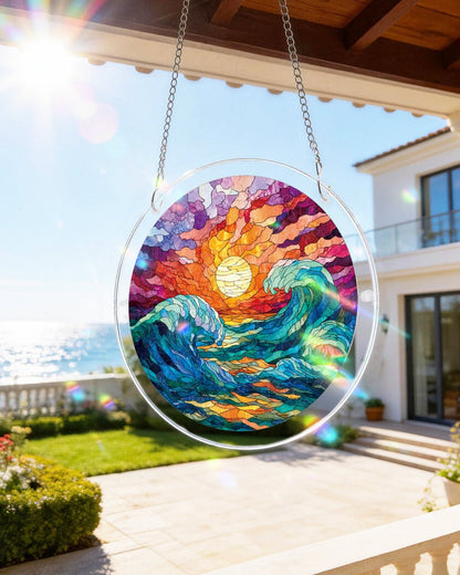 Golden Tide - Acrylic Window Suncatcher