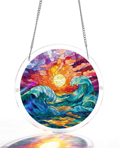 Golden Tide - Acrylic Window Suncatcher