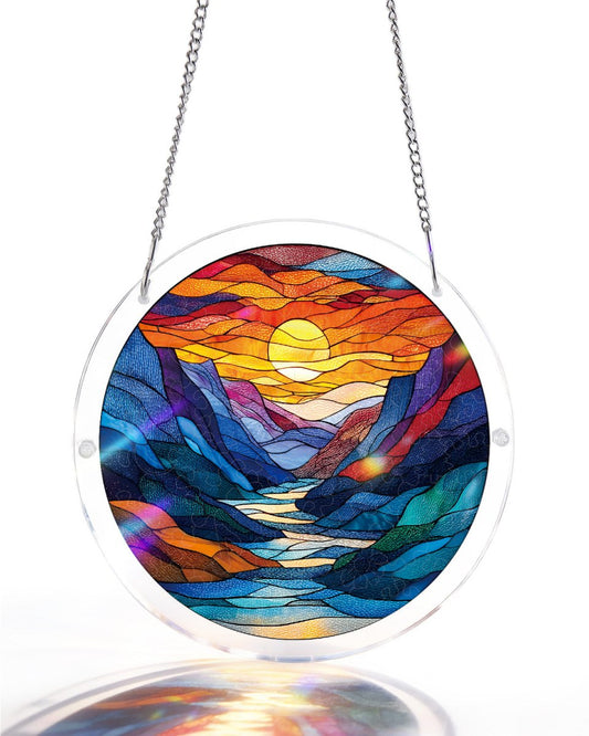 Moonlit Riverscape - Acrylic Window Suncatcher